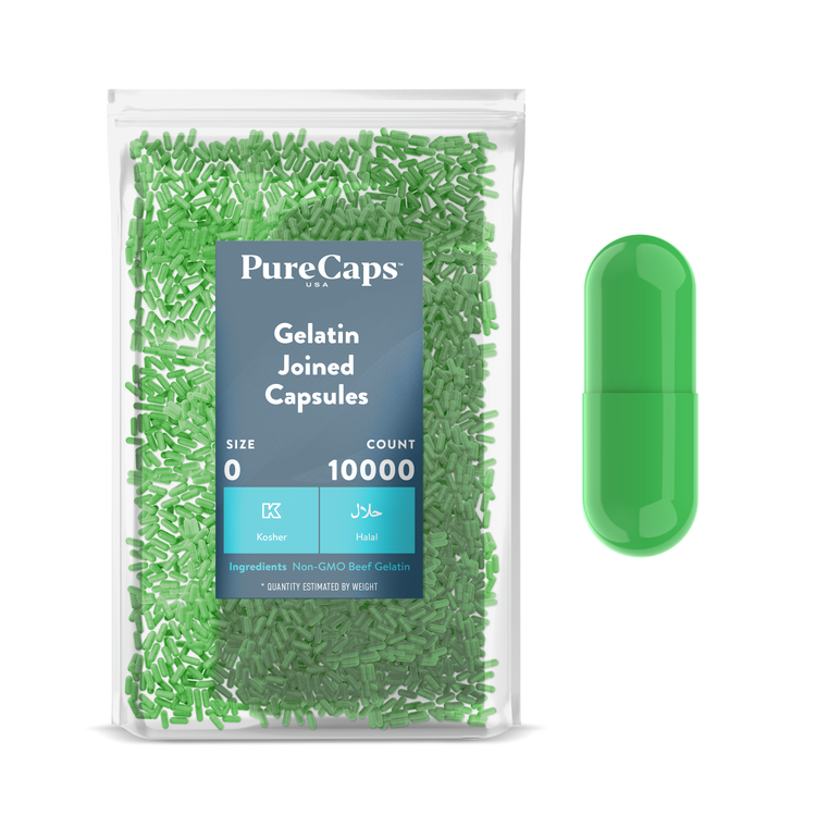 Size 0 Joined Solid Gelatin Capsules