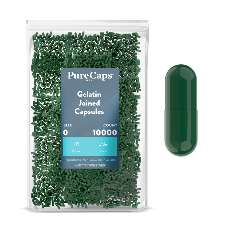 Size 0 Joined Solid Gelatin Capsules