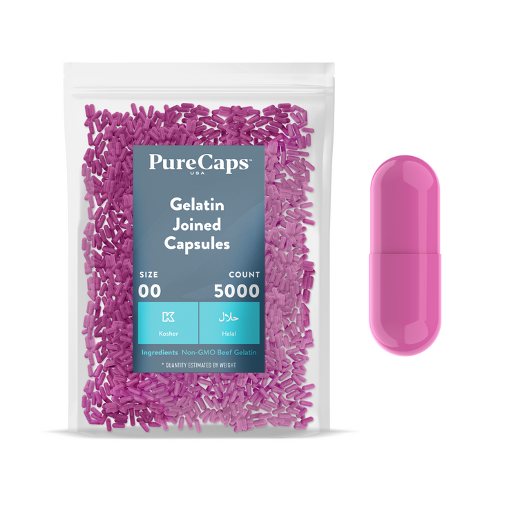 Size 00 Joined Solid Gelatin Capsules