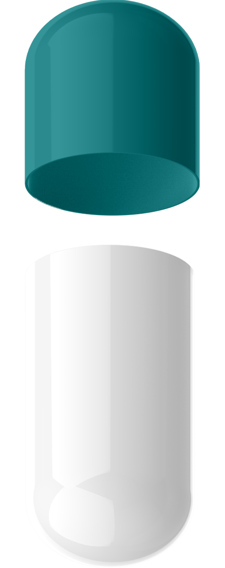 Size 5 Separated Two-Toned Gelatin Capsules