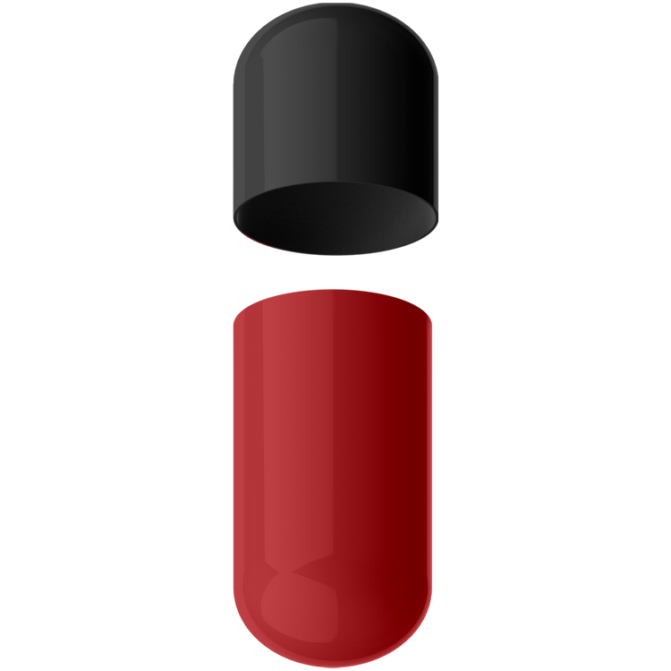 Size 00 Separated Two-Toned Gelatin Capsules