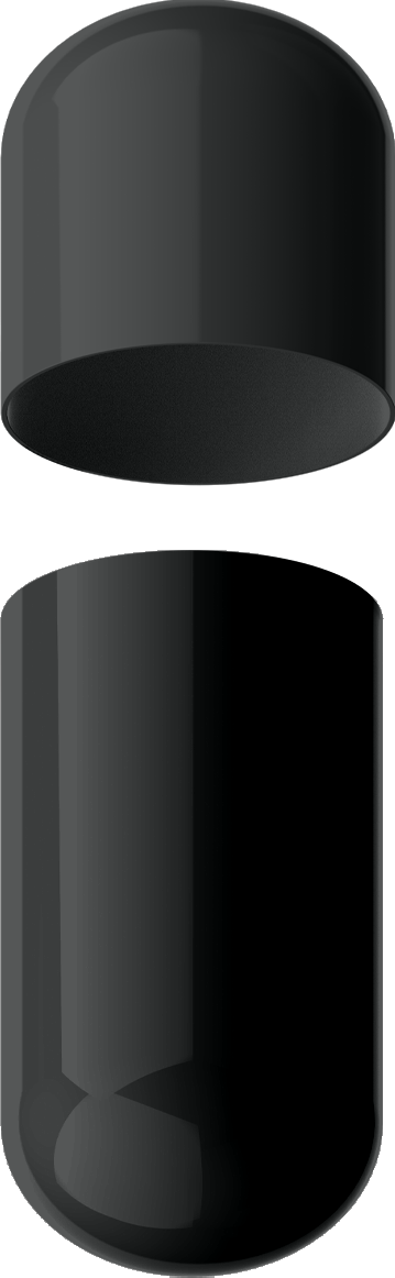 Size 4 Separated Solid Gelatin Capsules
