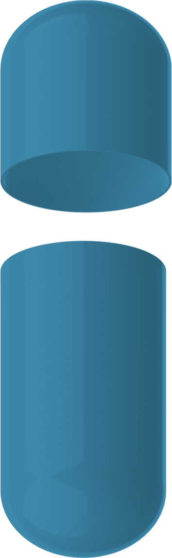 Size 4 Separated Solid Gelatin Capsules