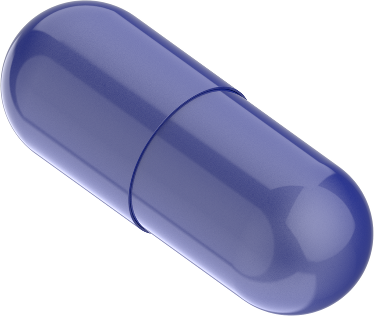 Size 0 Joined Metallic Gelatin Capsules