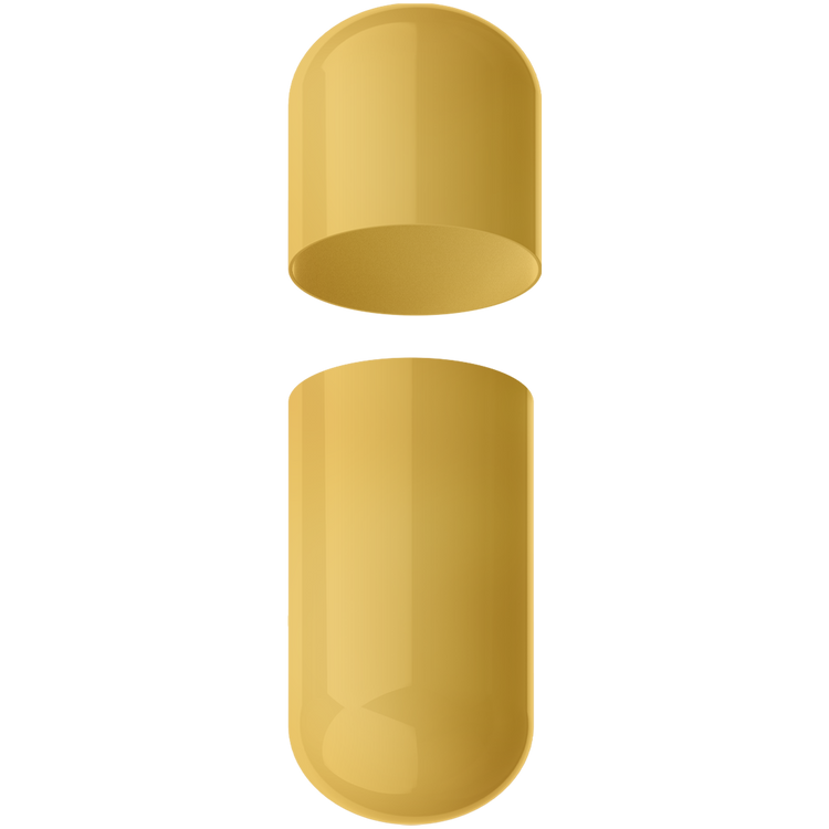 Size 0 Separated Metallic Gelatin Capsules