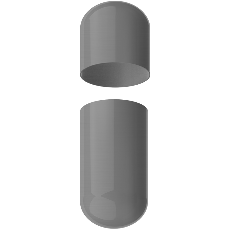 Size 0 Separated Metallic Gelatin Capsules