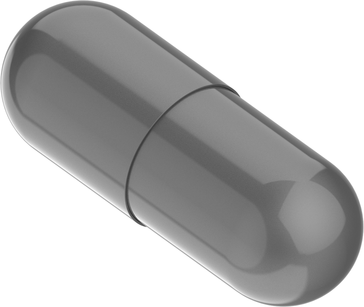 Size 0 Joined Metallic Gelatin Capsules