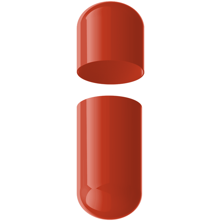 Size 0 Separated Solid Gelatin Capsules