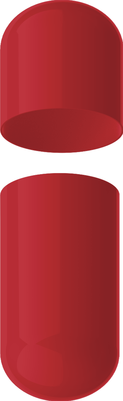 Size 5 Separated Solid Gelatin Capsules