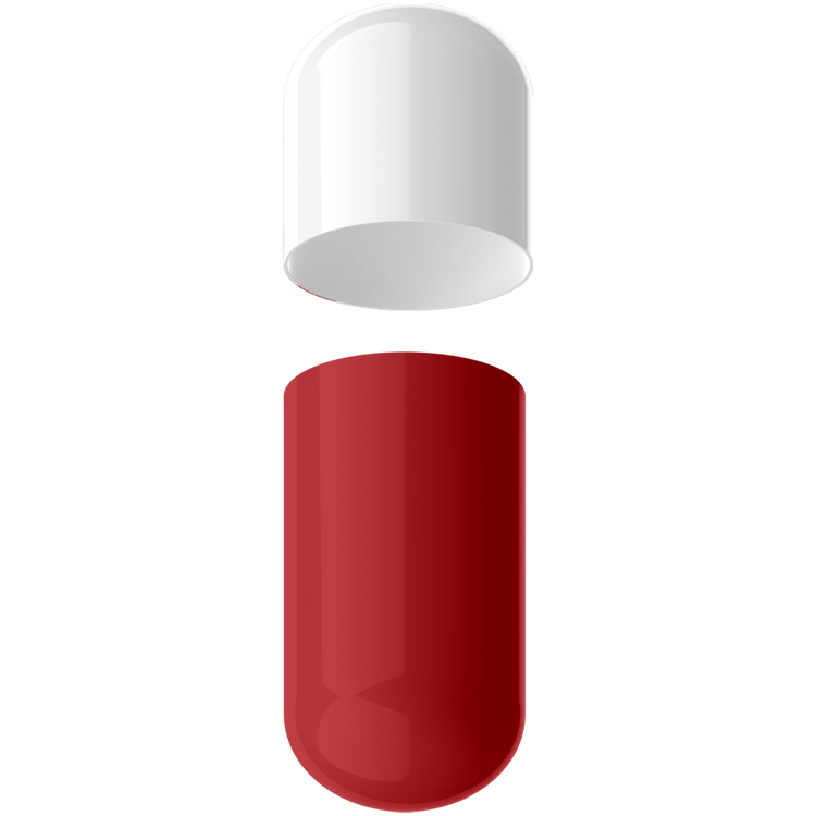 Size 5 Separated Two-Toned Gelatin Capsules