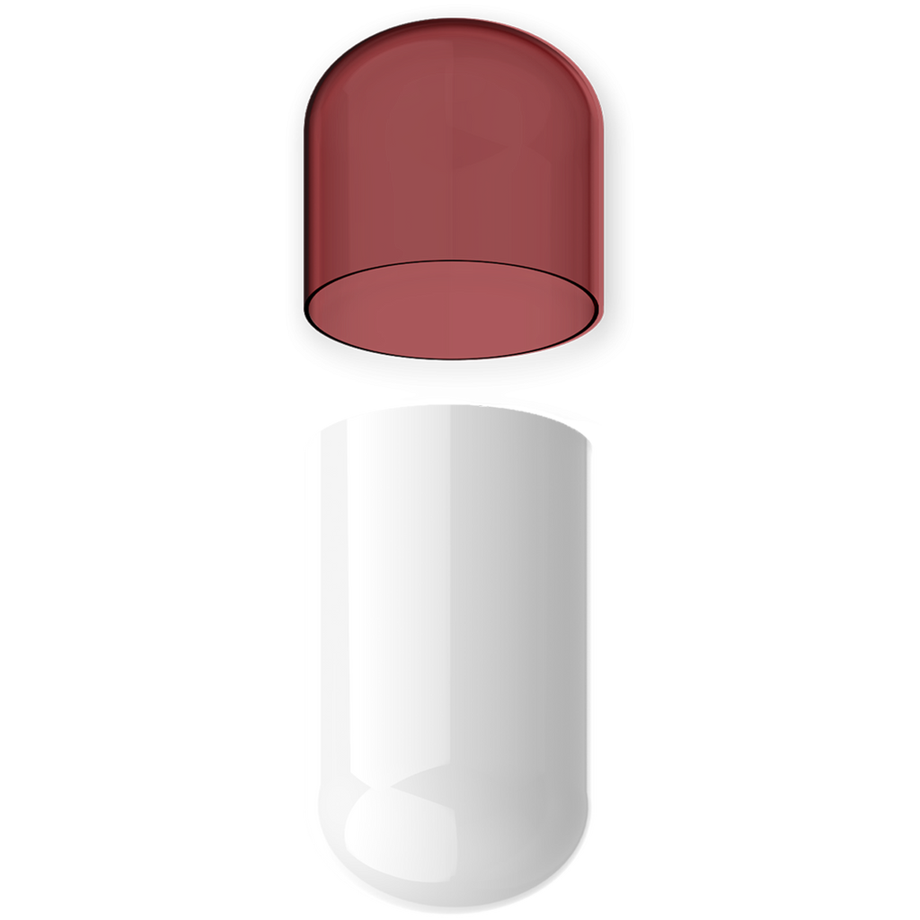Size 00 Separated Two-Toned Gelatin Capsules