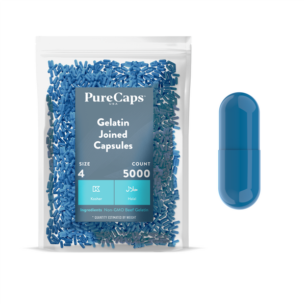 Size 4 Joined Solid Gelatin Capsules – PureCaps USA | A Capsule