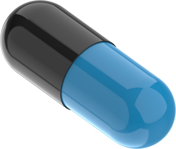 Size 0 Joined Two-Toned Gelatin Capsules