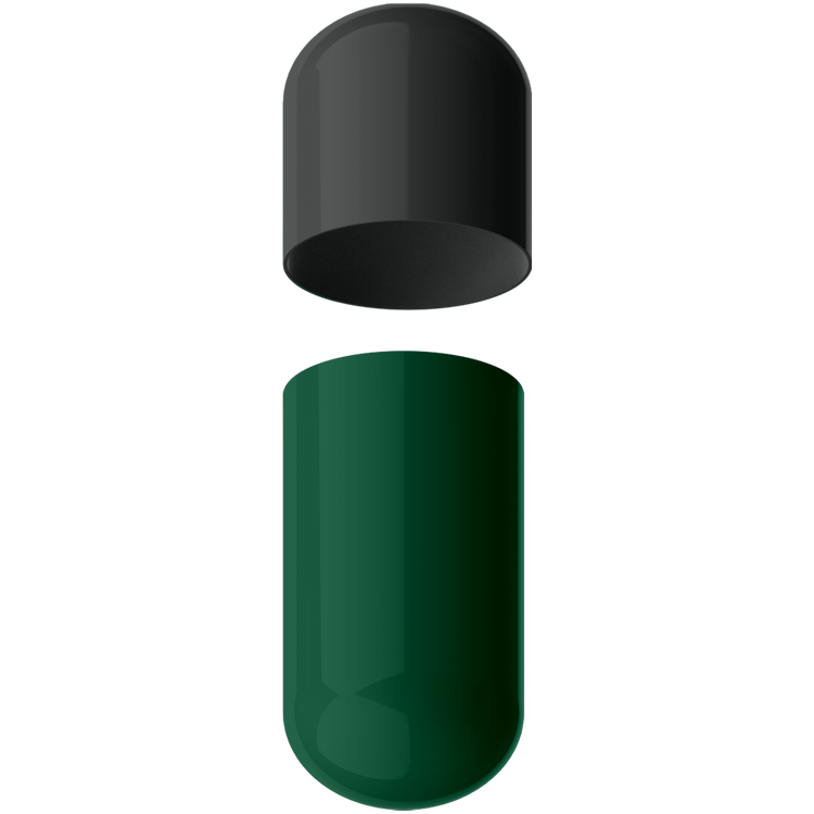 Size 00 Separated Two-Toned Gelatin Capsules