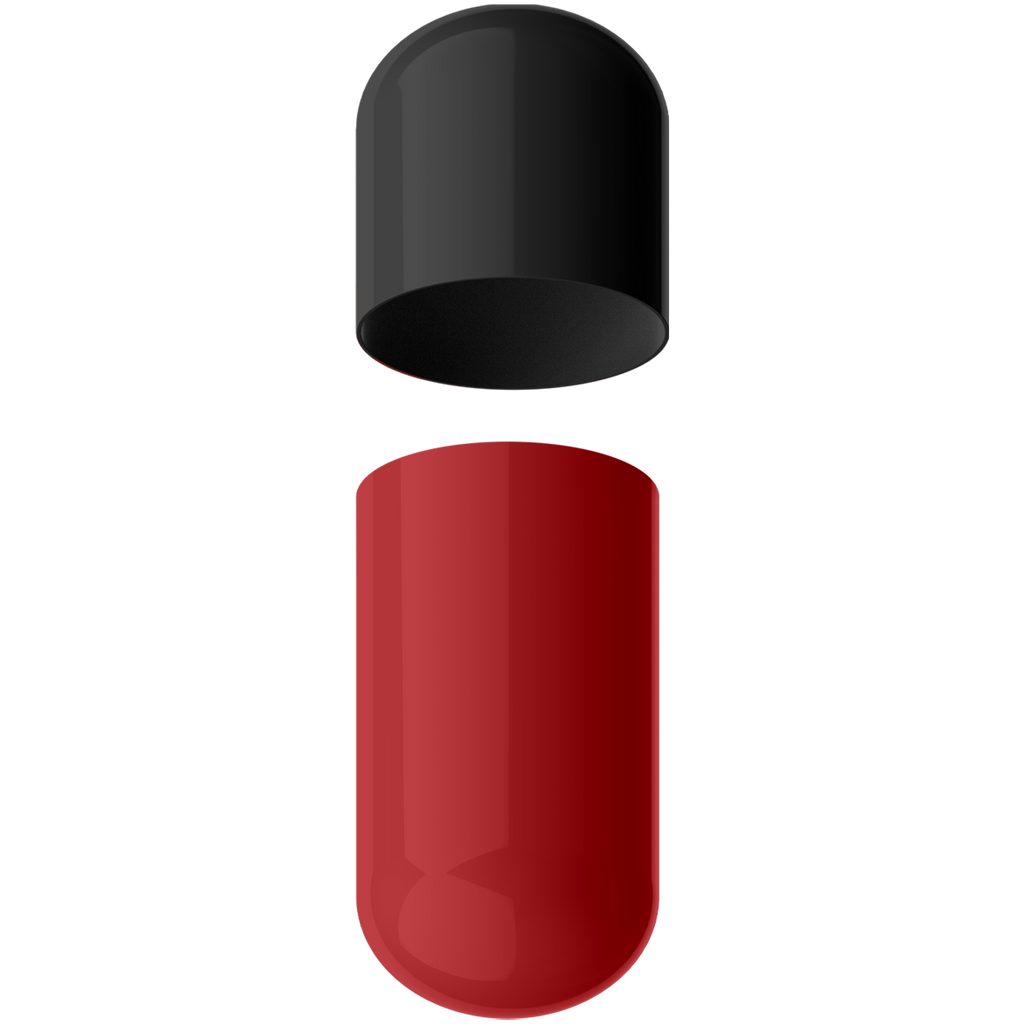 Size 00 Separated Two-Toned Gelatin Capsules