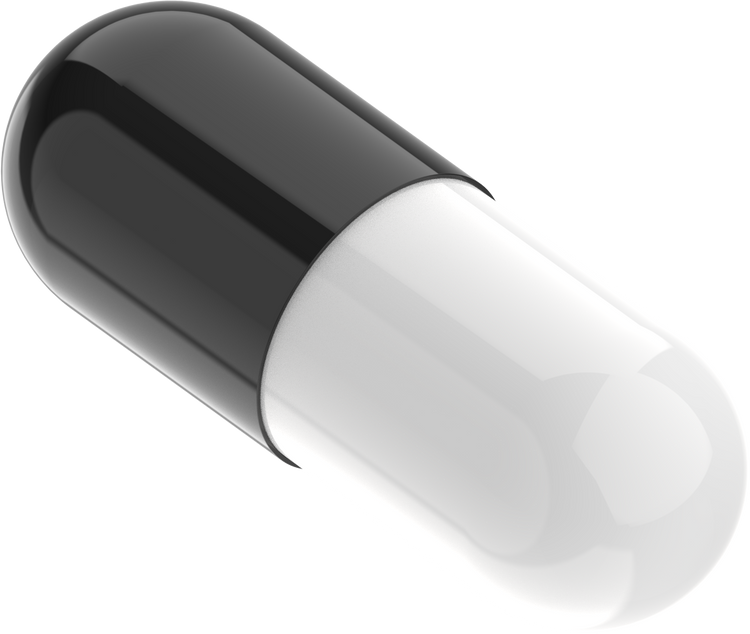 Size 00 Joined Two-Toned Gelatin Capsules