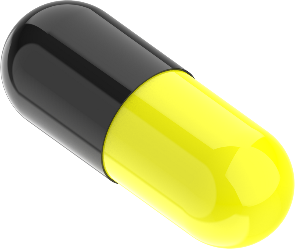 Size 0 Joined Two-Toned Gelatin Capsules