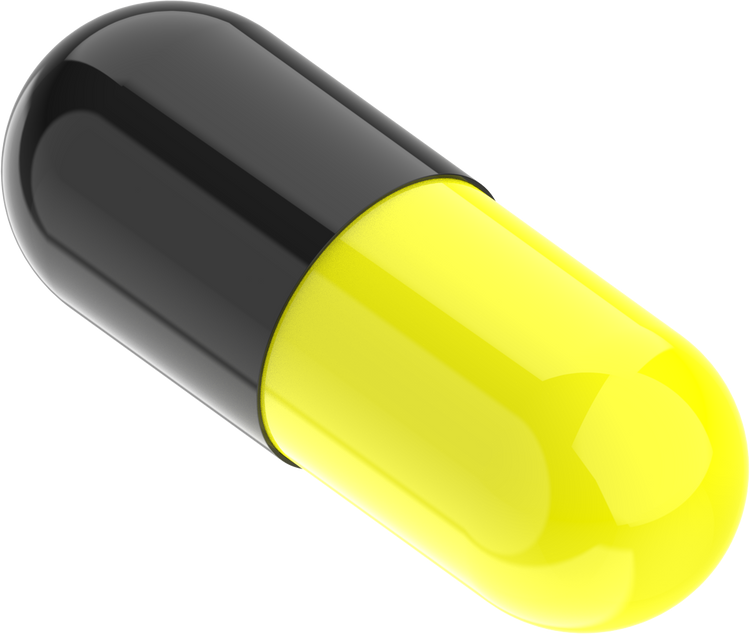 Size 0 Joined Two-Toned Gelatin Capsules