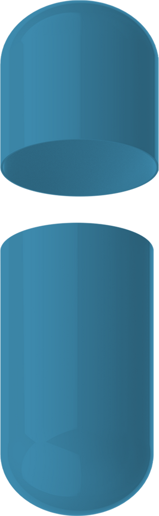 Size 00 Separated Solid Gelatin Capsules