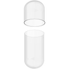 Size 00 Separated Clear Gelatin Capsules (Carton)