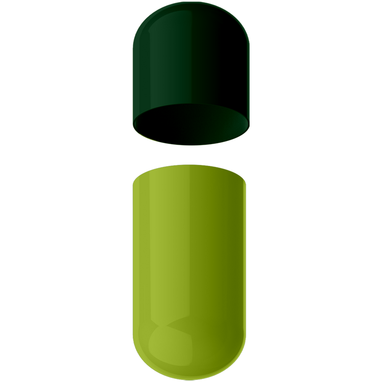 Size 00 Separated Two-Toned Gelatin Capsules