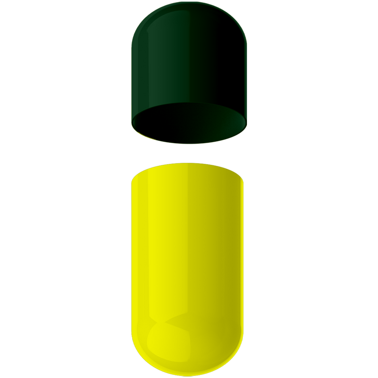 Size 00 Separated Two-Toned Gelatin Capsules