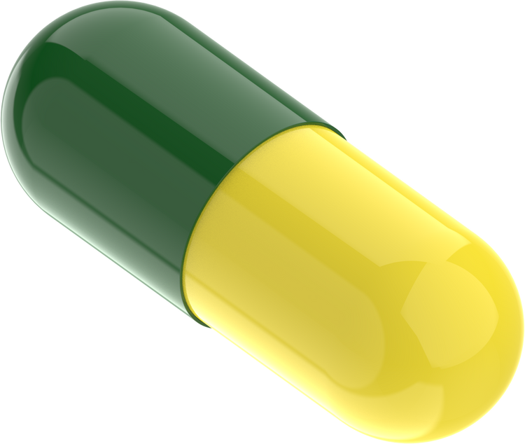 Size 0 Joined Two-Toned Gelatin Capsules