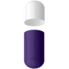 Size 0 Separated Two-Toned Gelatin Capsules