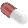 Size 0 Separated Two-Toned Gelatin Capsules