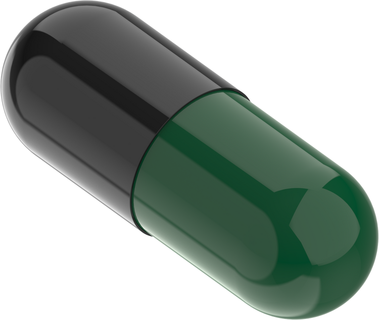 Size 0 Joined Two-Toned Gelatin Capsules