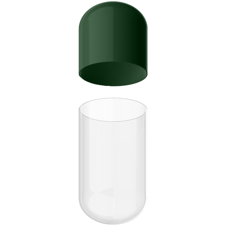 Size 5 Separated Two-Toned Gelatin Capsules