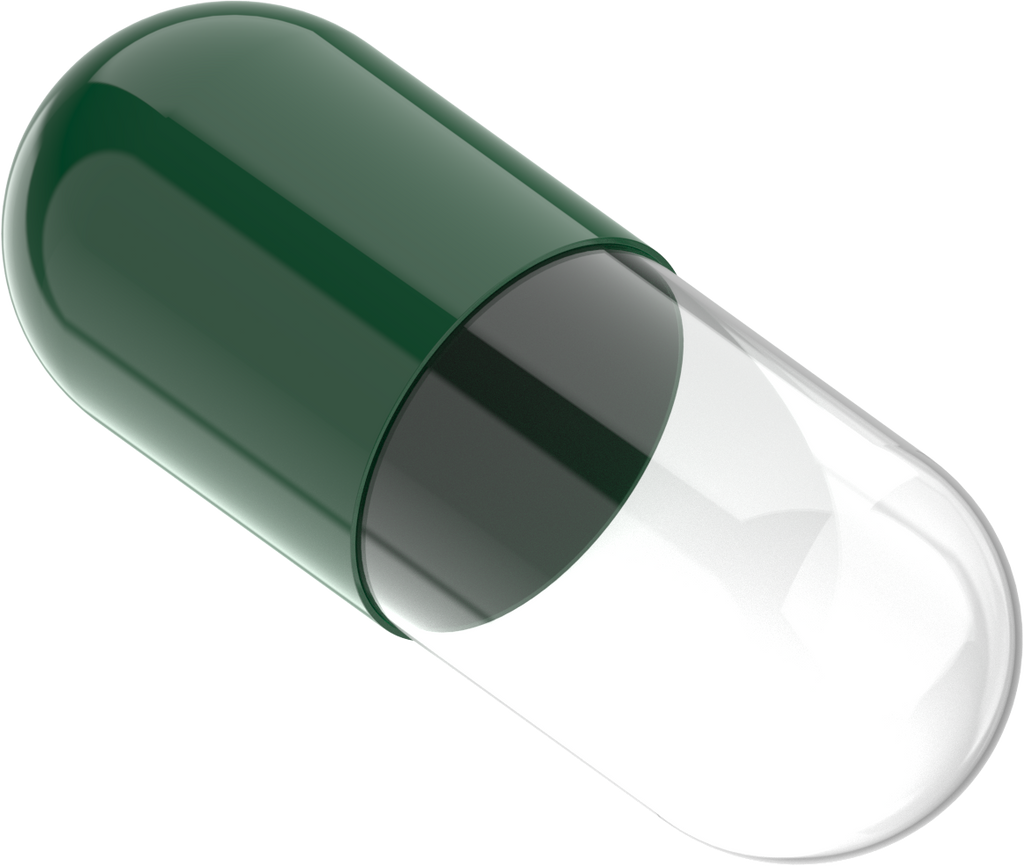 Size 00 Joined Two-Toned Gelatin Capsules