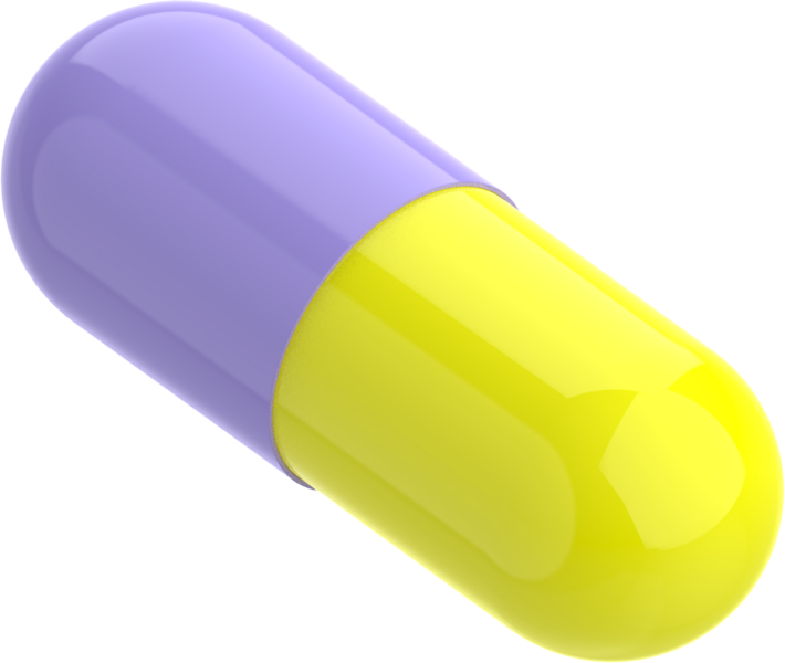 Size 0 Joined Two-Toned Gelatin Capsules