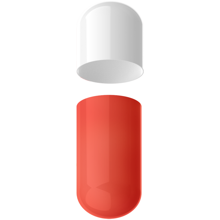 Size 00 Separated Two-Toned Gelatin Capsules