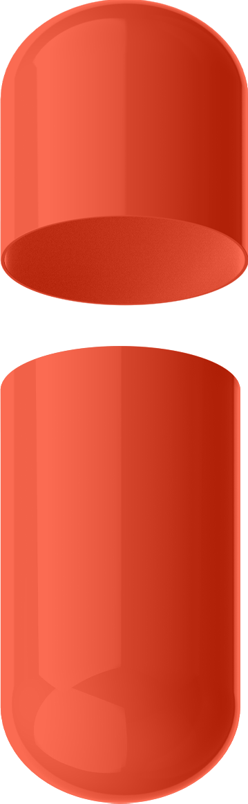 Size 00 Separated Solid Gelatin Capsules