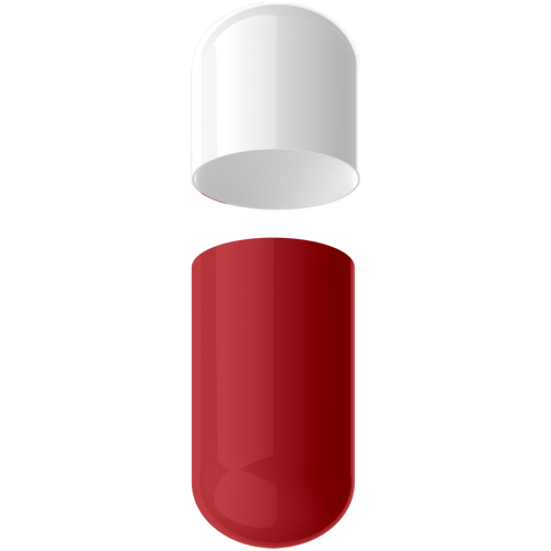 Size 4 Separated Two-Toned Gelatin Capsules