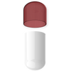 Size 00 Separated Two-Toned Gelatin Capsules