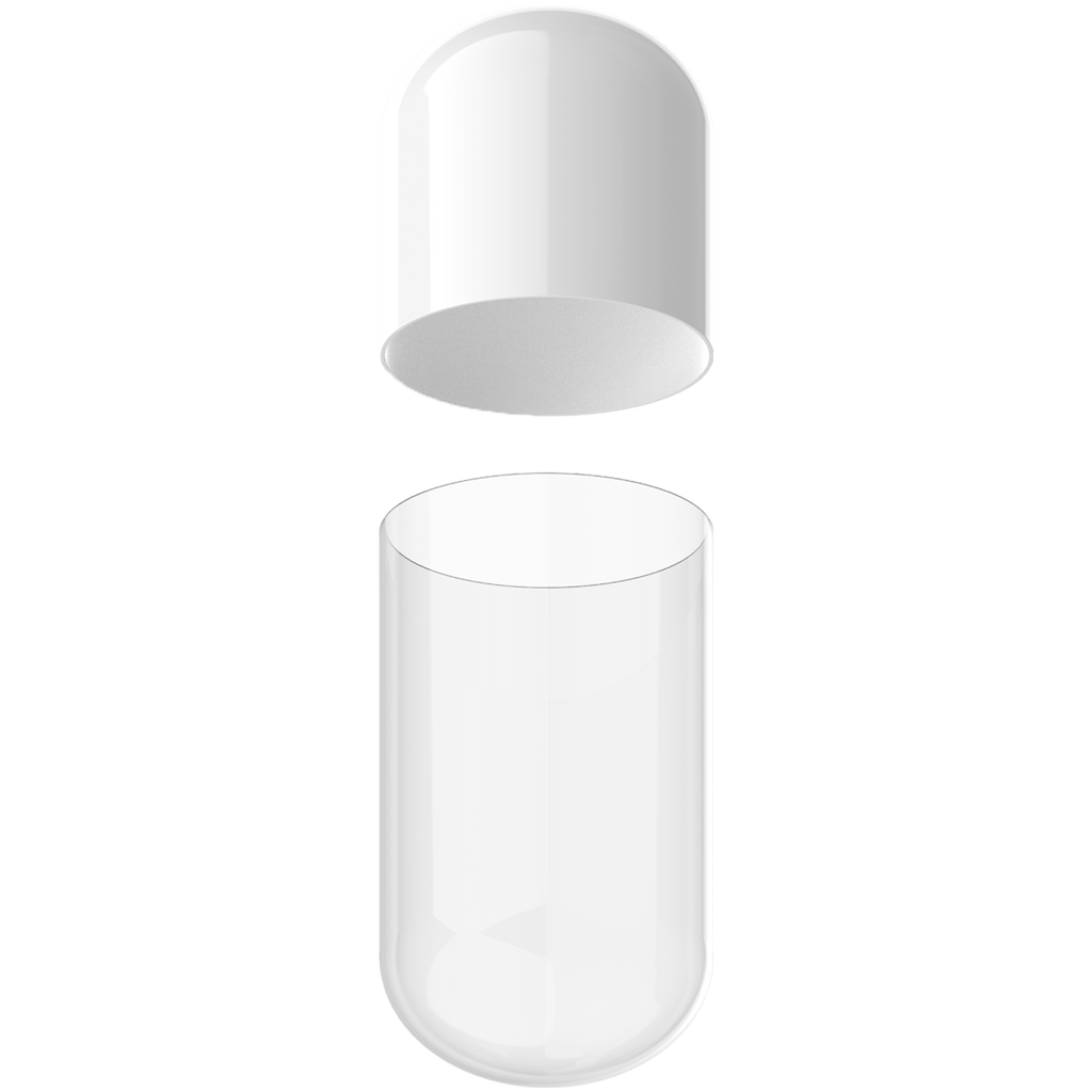 Size 00 Separated Two-Toned Gelatin Capsules