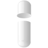 Size 1 Separated Solid Gelatin Capsules