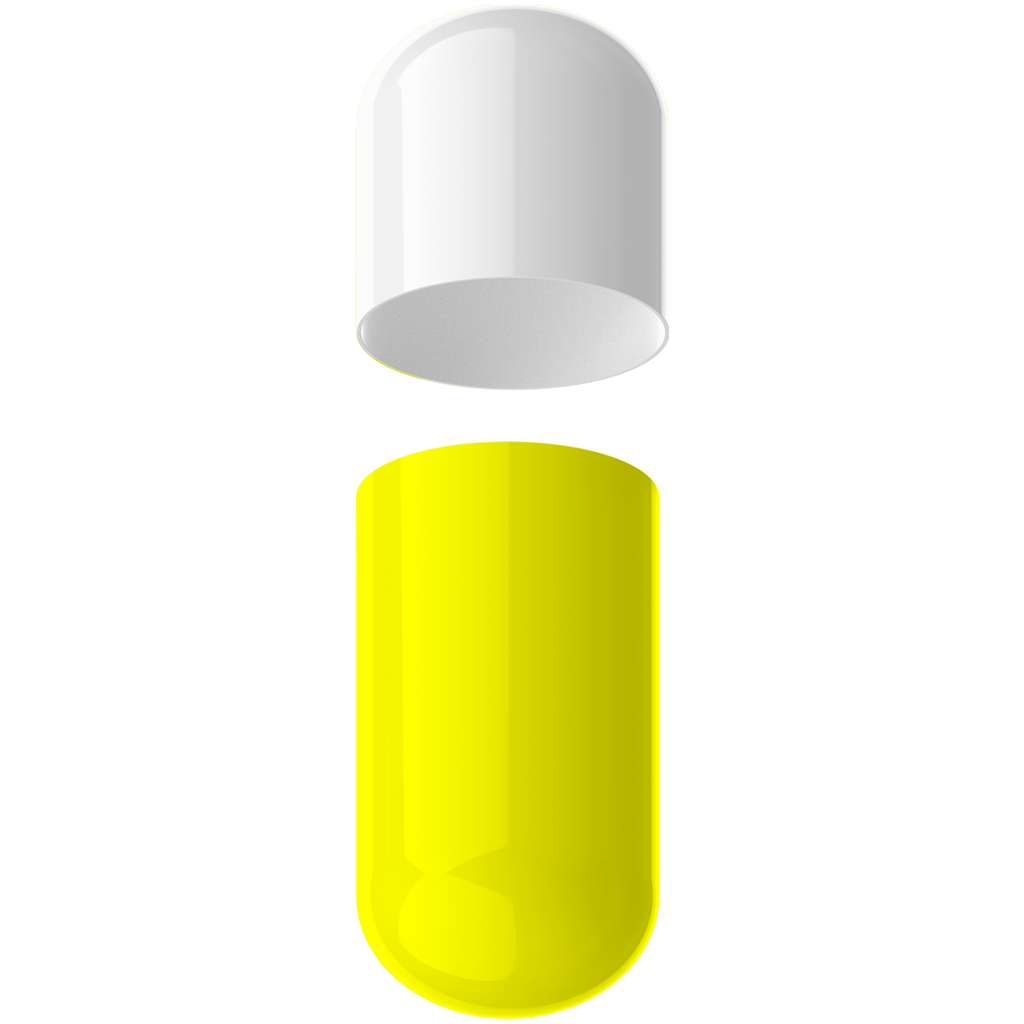 Size 0 Separated Two-Toned Gelatin Capsules